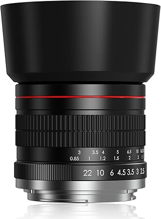 85mm f1.8 Portrait Lens - EF Lens for Canon, Manual Focus (MF) for Canon EOS Rebel T8i T7i T7 T6 T6s T6i SL3 SL2 90D 80D 77D 4000D EOS-1D X Mark III/II, 5D Mark IV, 6D Mark II etc (EF Mount)